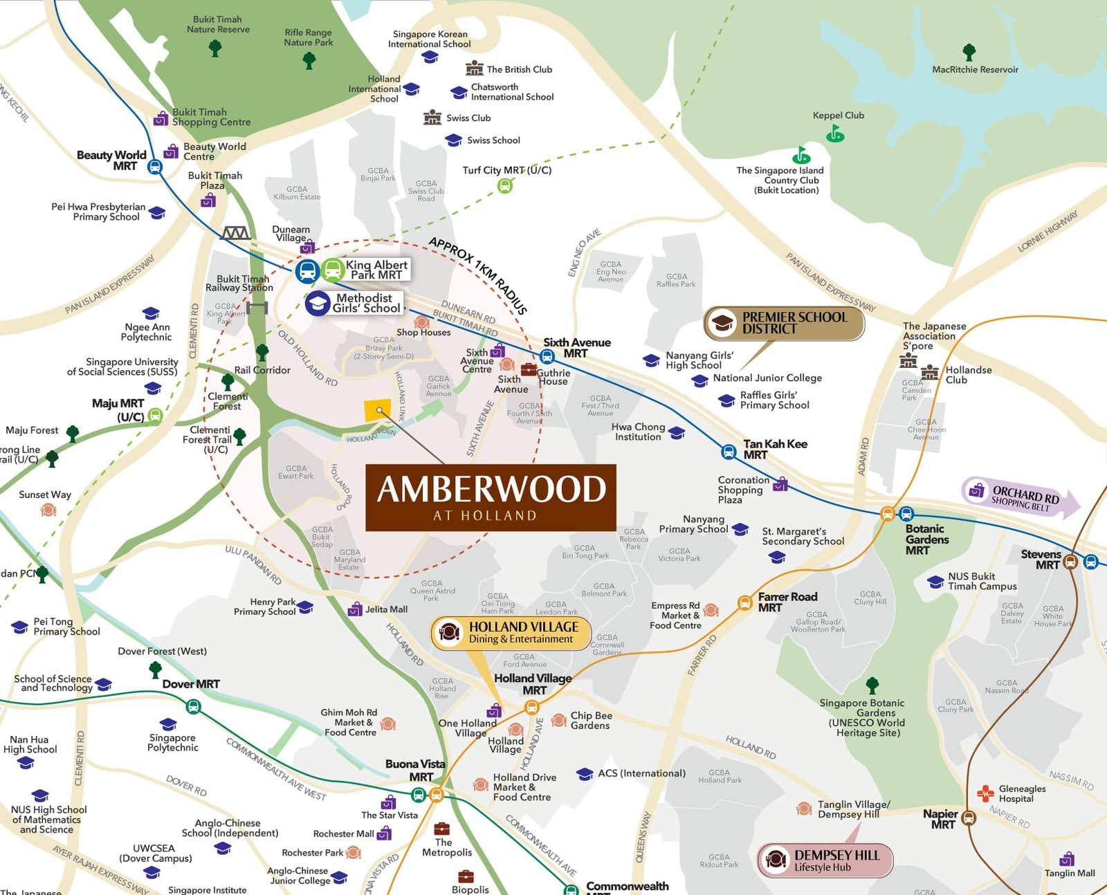 Amberwood Holland location map near Holland Village