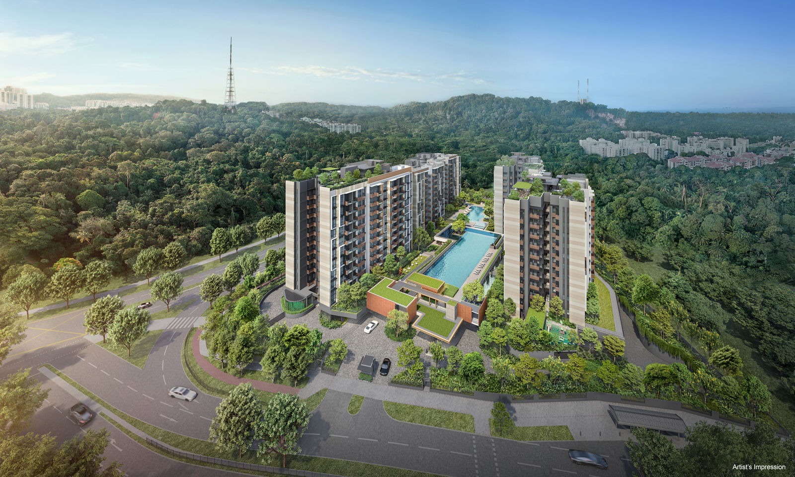 The Sen new launch residential development with contemporary facade